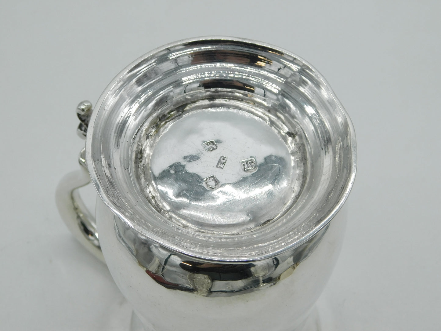 George III Sterling Silver Pint Tankard Antique 1763 London Francis Crump