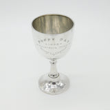 Sterling Silver 'Poppy Day' Military Trophy Chalice Goblet Antique 1928 Chester