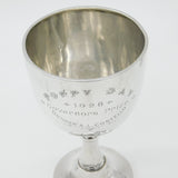 Sterling Silver 'Poppy Day' Military Trophy Chalice Goblet Antique 1928 Chester