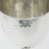 Sterling Silver 'Poppy Day' Military Trophy Chalice Goblet Antique 1928 Chester