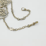 Victorian Art Nouveau Form Silver Plated Sewing Chatelaine Antique c1885
