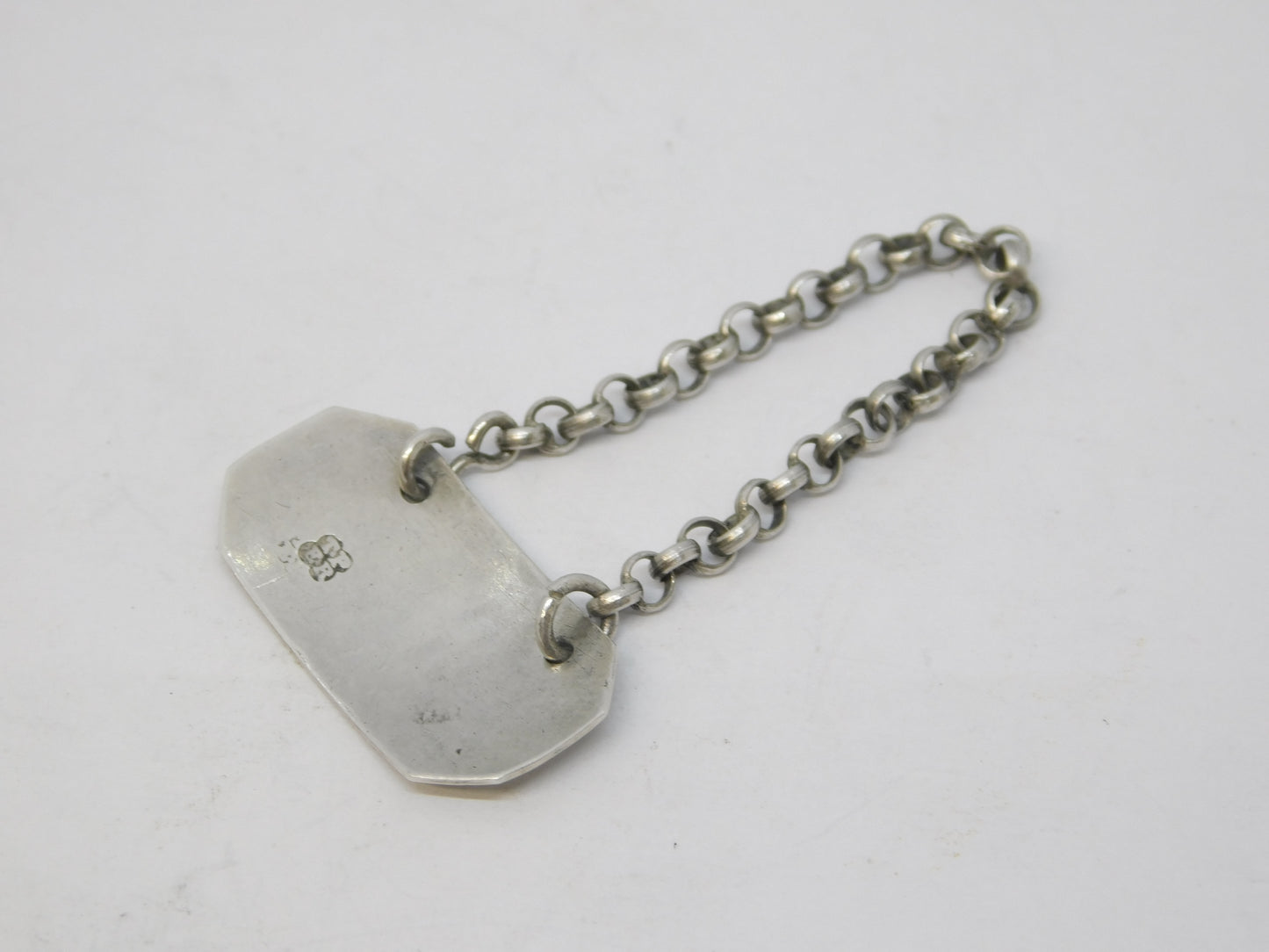 George III Sterling Silver 'Chilli' Sauce Label Ticket Antique c1790 London