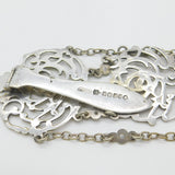 Victorian Art Nouveau Form Silver Plated Sewing Chatelaine Antique c1885