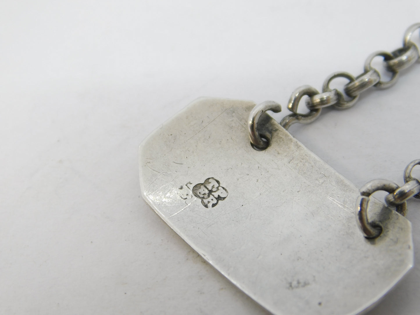 George III Sterling Silver 'Chilli' Sauce Label Ticket Antique c1790 London