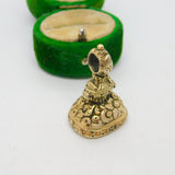 Victorian 9ct Yellow Gold & Carnelian Agate Fob Seal Pendant Antique c1860