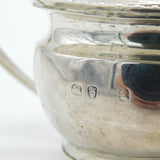 George III Sterling Silver Blue Glass Lined Mustard Pot Antique c1800 London