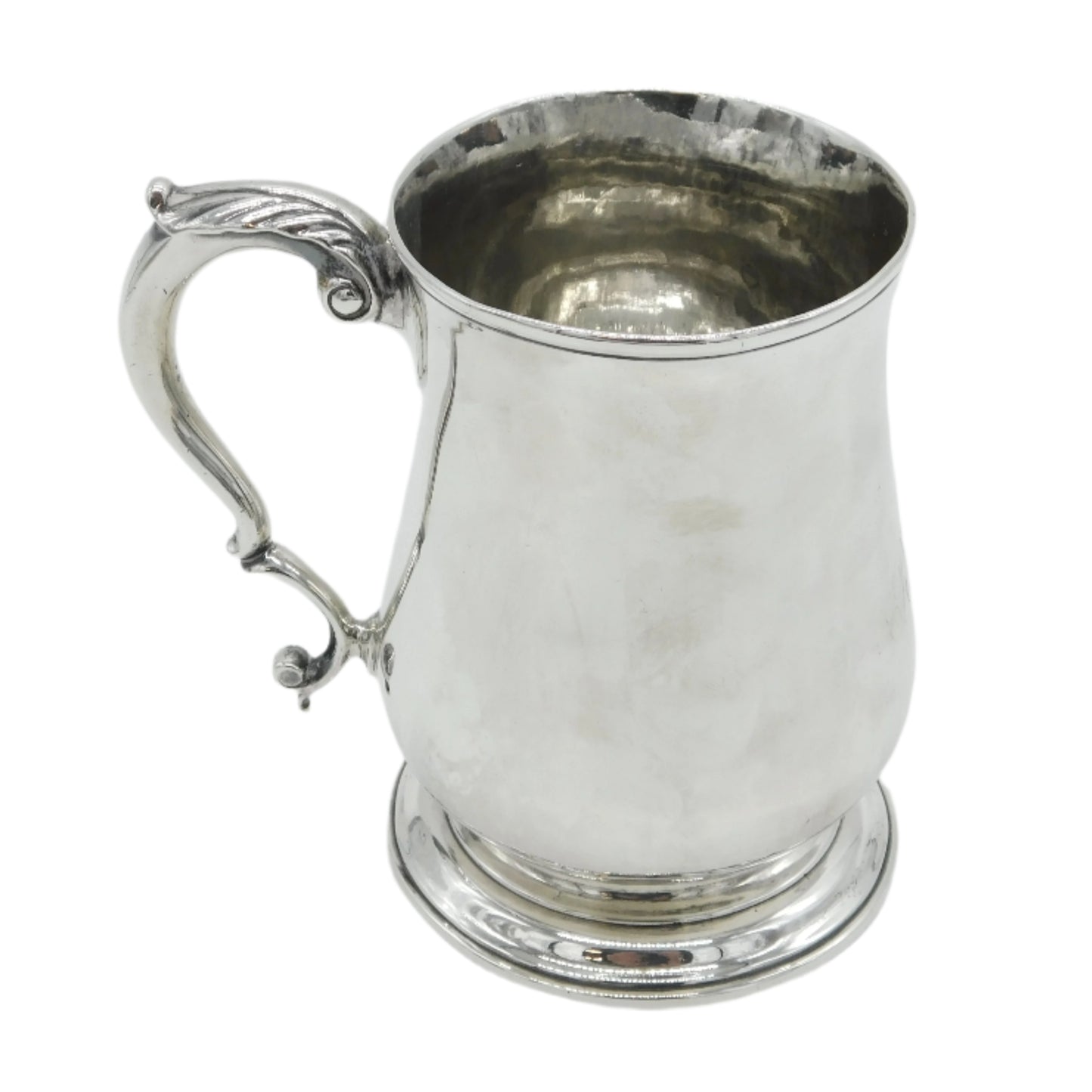 George III Sterling Silver Baluster Pint Tankard Antique 1761 London