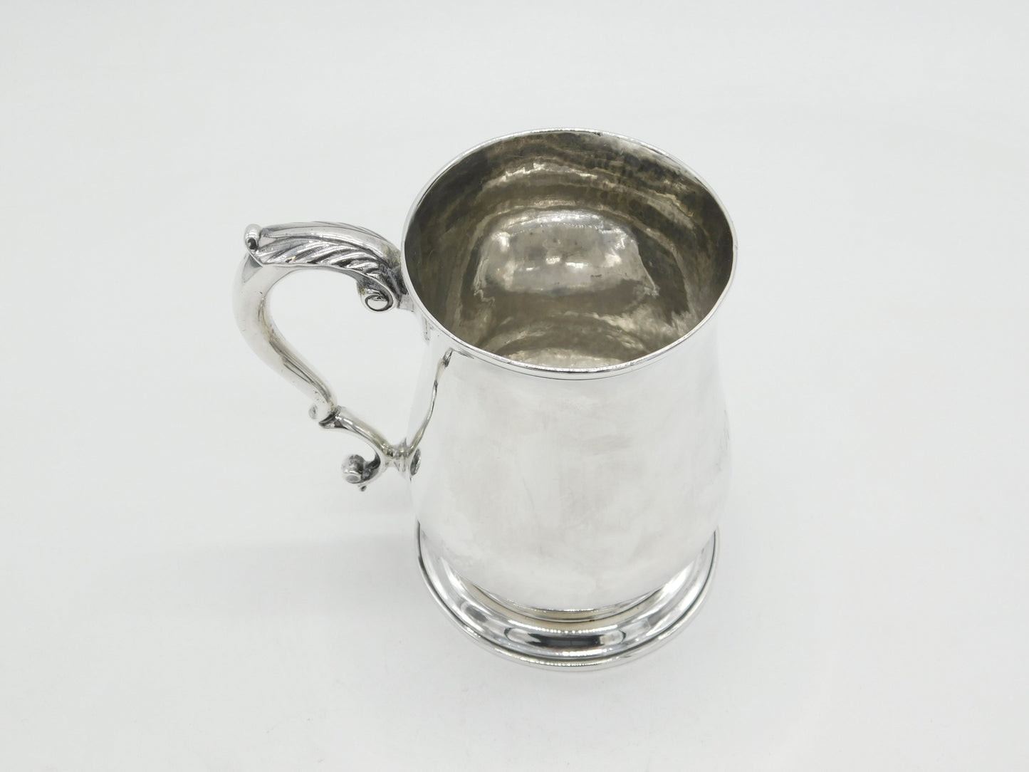 George III Sterling Silver Baluster Pint Tankard Antique 1761 London