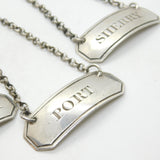 Set of 3 Georgian Sterling Silver 'Madeira, Port, Sherry' Decanter Labels 1807