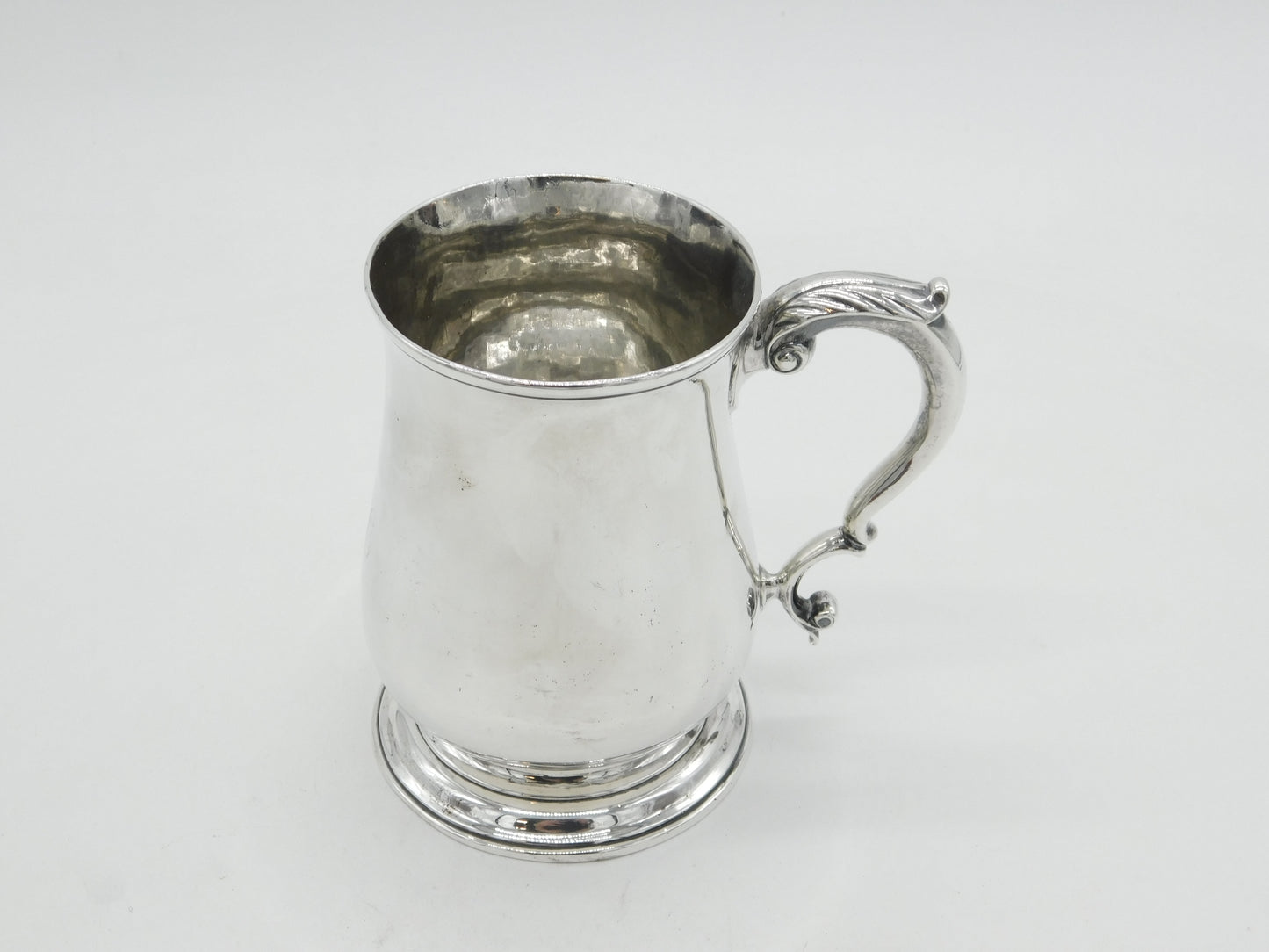 George III Sterling Silver Baluster Pint Tankard Antique 1761 London