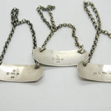 Set of 3 Georgian Sterling Silver 'Madeira, Port, Sherry' Decanter Labels 1807