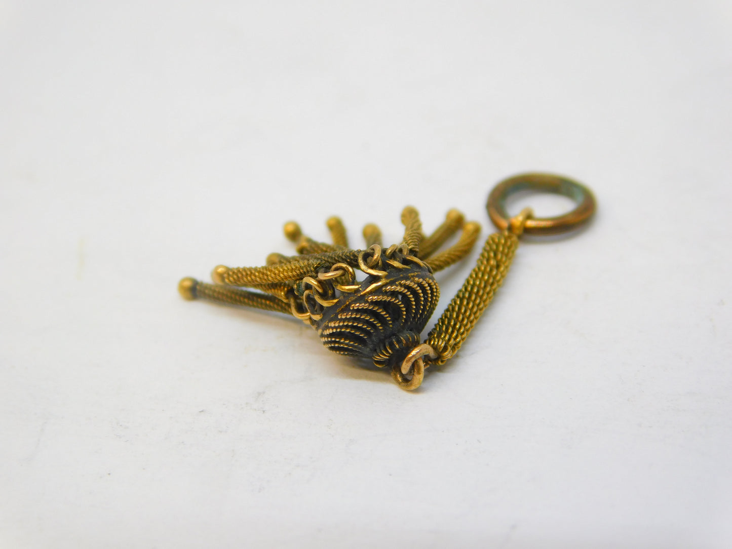 George III 18ct Yellow Gold Albertina Tassel Charm Fob Antique c1790