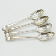 George III Set of Four Sterling Silver Tablespoons Antique 1768 London John Muns