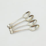 George III Set of Four Sterling Silver Tablespoons Antique 1768 London John Muns