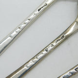 George III Set of Four Sterling Silver Tablespoons Antique 1768 London John Muns