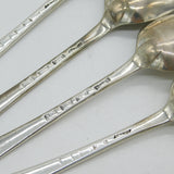 George III Set of Four Sterling Silver Tablespoons Antique 1768 London John Muns