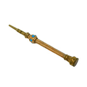 Victorian 9ct Yellow Gold Cased & Turquoise Set Propelling Pencil Antique c1860