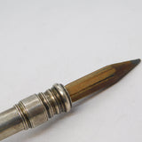 Sterling Silver Enamel NTC Bell Propelling Pencil Fob Antique 1911 Birmingham