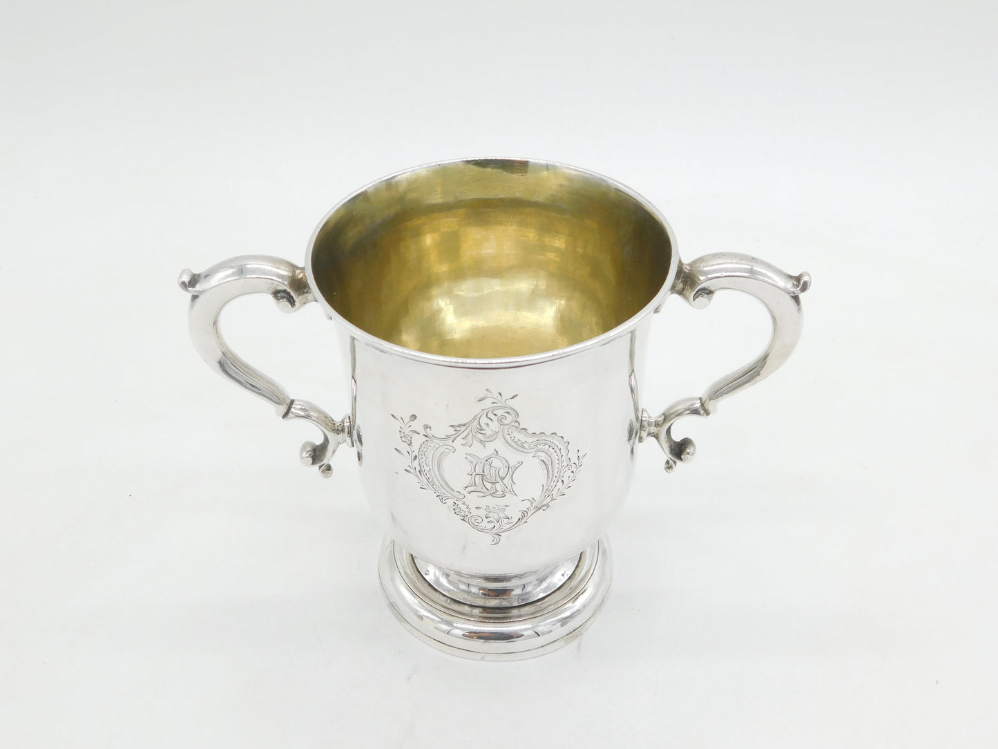George II Sterling Silver Loving Cup or Trophy Antique 1760 London John Moore