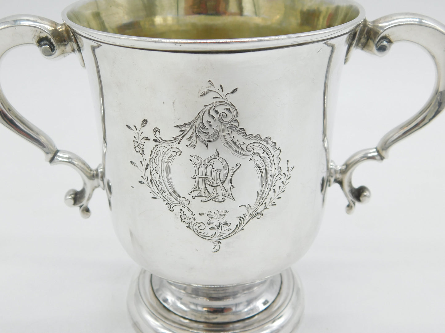 George II Sterling Silver Loving Cup or Trophy Antique 1760 London John Moore