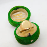 Victorian 9ct Yellow Gold Oval Signet Ring Antique c1890 Size K UK