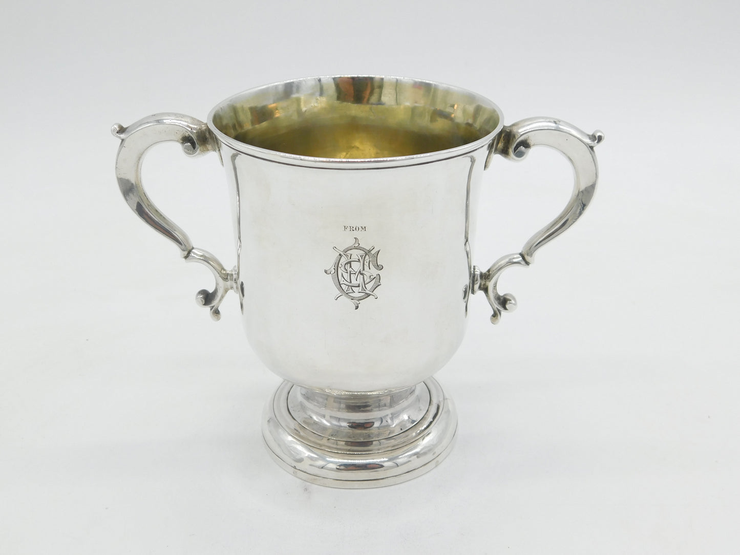 George II Sterling Silver Loving Cup or Trophy Antique 1760 London John Moore