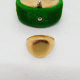 Victorian 9ct Yellow Gold Oval Signet Ring Antique c1890 Size K UK