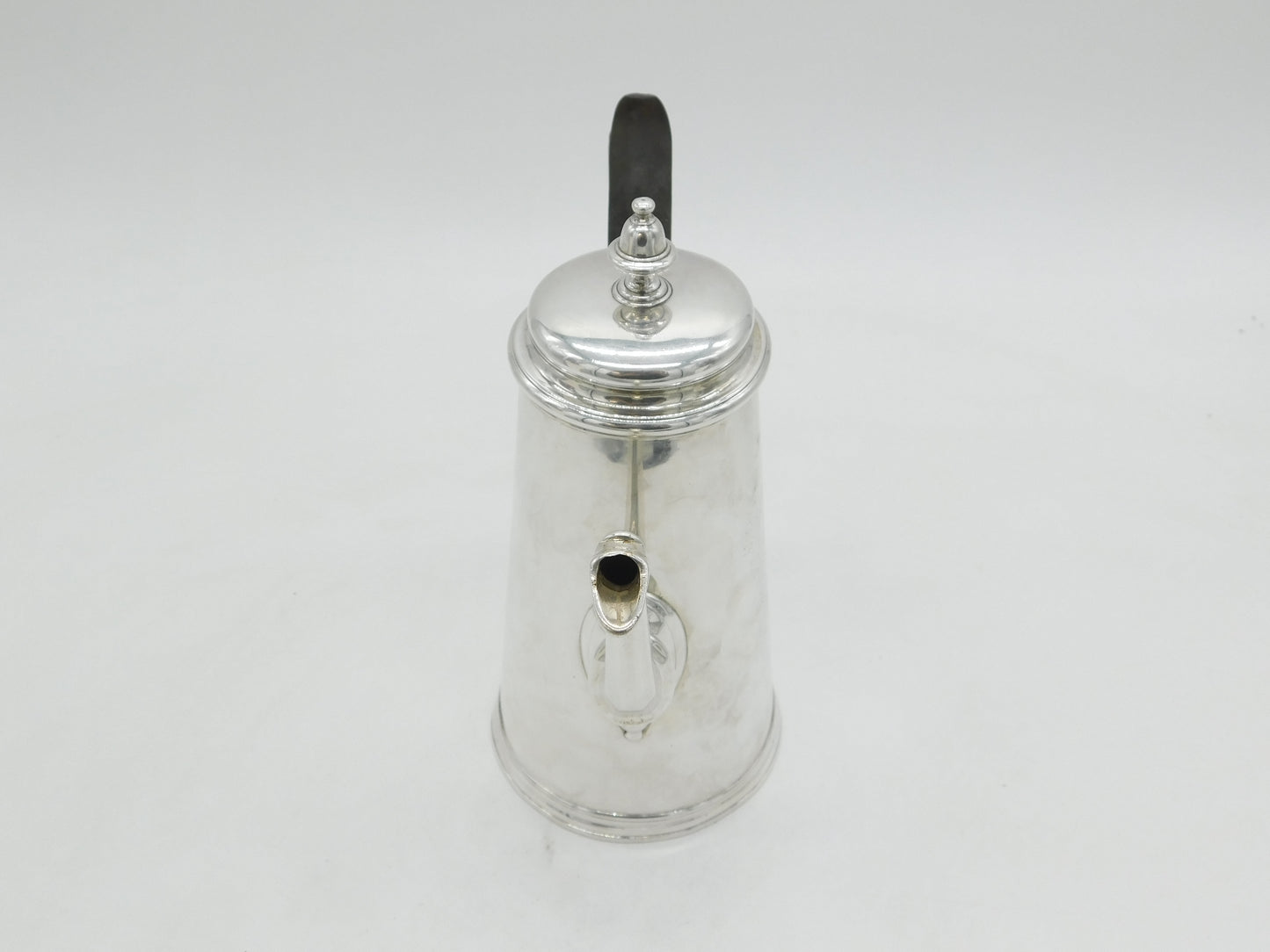 George II Sterling Silver Tapering Coffee Pot Antique 1735 London Edward Vincent