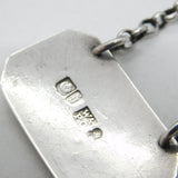 George III Scottish Sterling Silver Brandy Decanter Label Antique 1815 Edinburgh