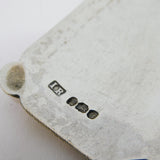 George III Sterling Silver 'M' Letter Madeira Decanter Label Antique 1815 London