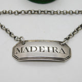 George III Sterling Silver Madeira Decanter Label Antique c1770 Hester Bateman