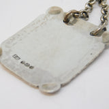 George III Sterling Silver 'M' Letter Madeira Decanter Label Antique 1815 London