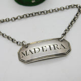 George III Sterling Silver Madeira Decanter Label Antique c1770 Hester Bateman