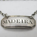 George III Sterling Silver Madeira Decanter Label Antique c1770 Hester Bateman