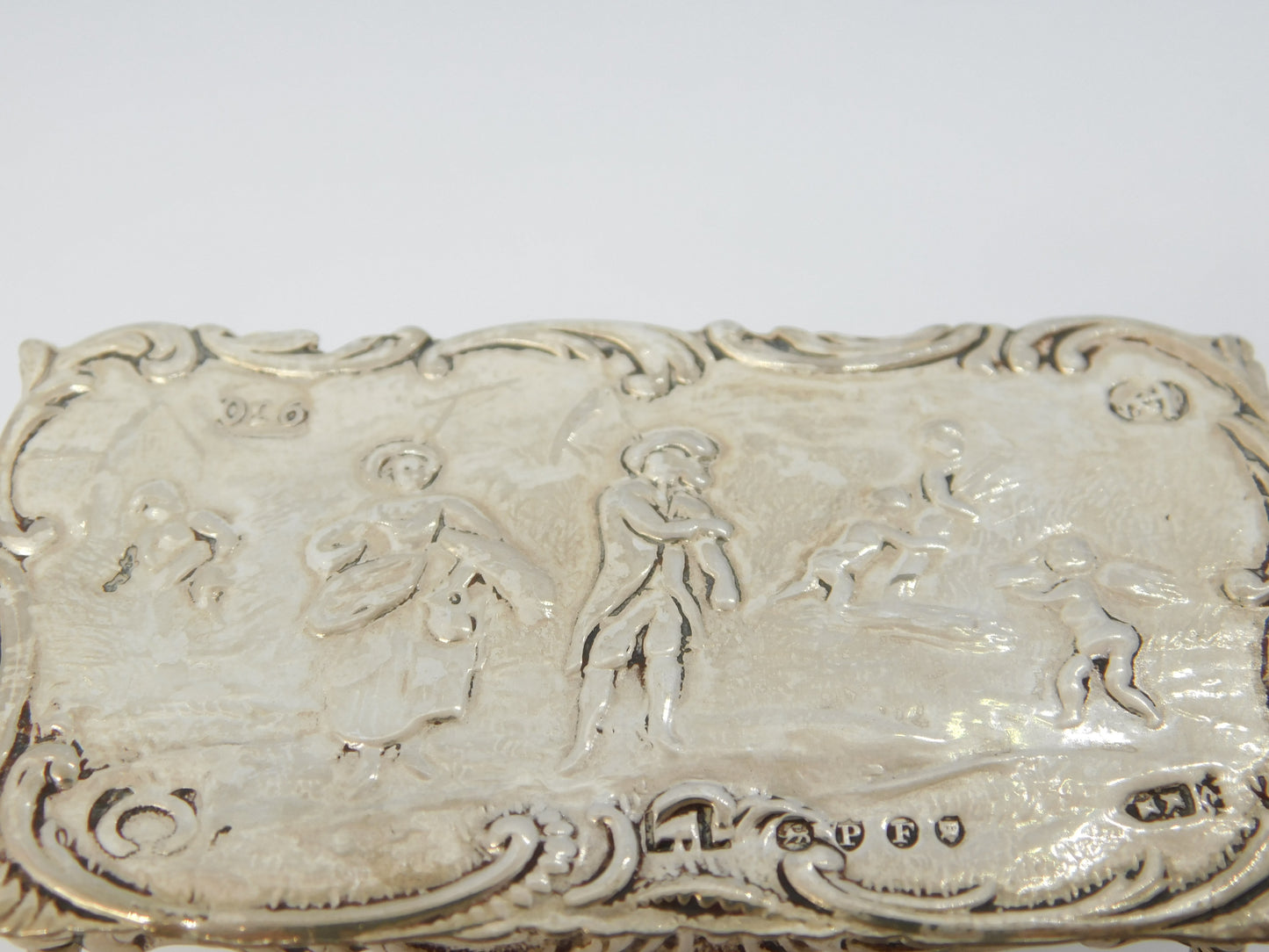 Victorian Sterling Silver Miniature Pub Tavern Table Antique 1890 London