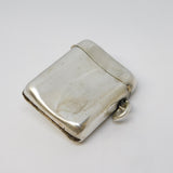 Edwardian Sterling Silver Novelty Sun Pattern Vesta Case Antique 1907 Chester