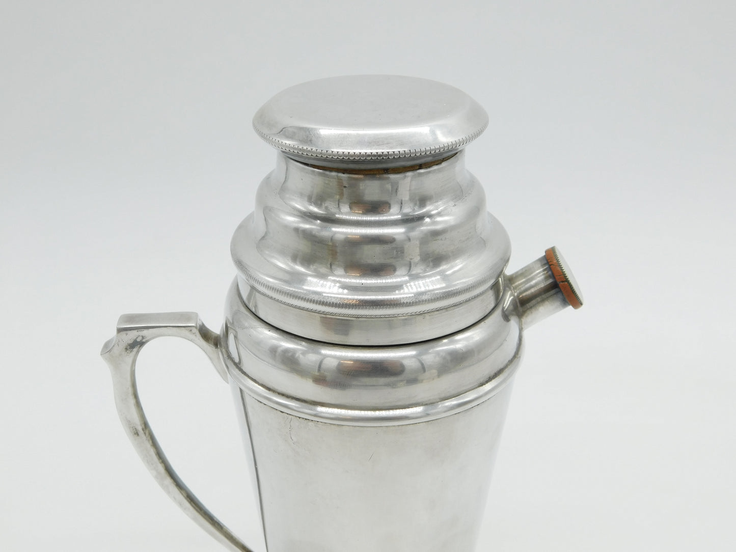 Early 20th Century Silver Plated Cocktail Shaker Antique c1920 Art Deco