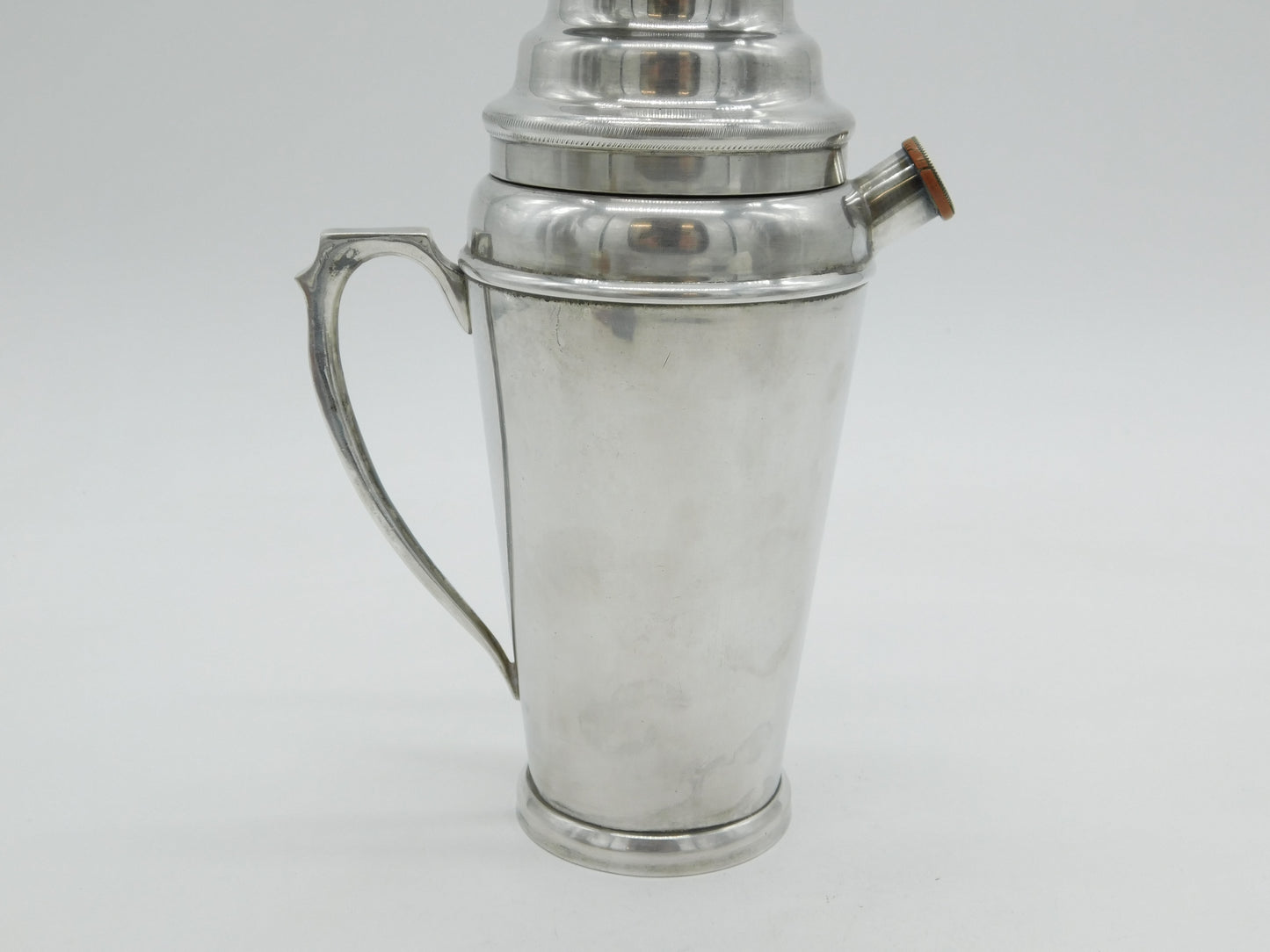 Early 20th Century Silver Plated Cocktail Shaker Antique c1920 Art Deco