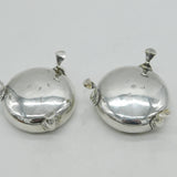 George III Matched Pair of Sterling Silver Salt Cellars Antique 1764 London