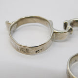George III Pair of Sterling Silver Shell Bowl Sugar Nips Antique c1760 London