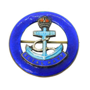 Bernard Instone WWII Sterling Silver Enamel Royal Navy Sweetheart Brooch