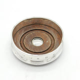 Sterling Silver & Turned Wooden Bottle Coaster Vintage 2006 Sheffield