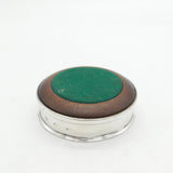 Sterling Silver & Turned Wooden Bottle Coaster Vintage 2006 Sheffield