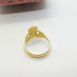 Victorian 9ct Yellow Gold Claddagh Irish Wedding Ring Antique c1890