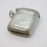 Sterling Silver Compartment Locket Vesta Case Antique 1912 Birmingham Art Deco