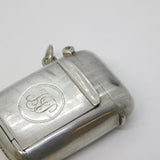 Sterling Silver Compartment Locket Vesta Case Antique 1912 Birmingham Art Deco