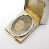 Sterling Silver Compartment Locket Vesta Case Antique 1912 Birmingham Art Deco