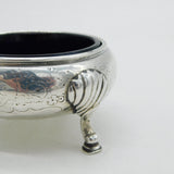 Irish George III Sterling Silver Paw Foot Salt Cellar Antique c1800 Dublin