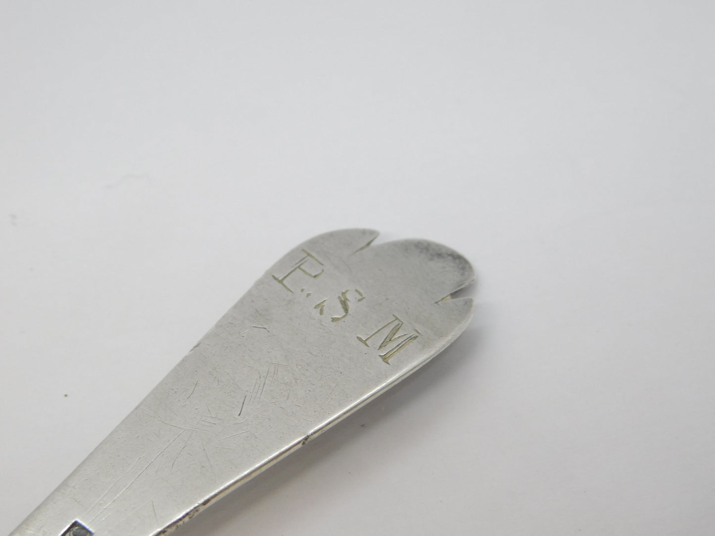 18th Century Channel Islands Sterling Silver Trefid Spoon Antique c1720 Jersey