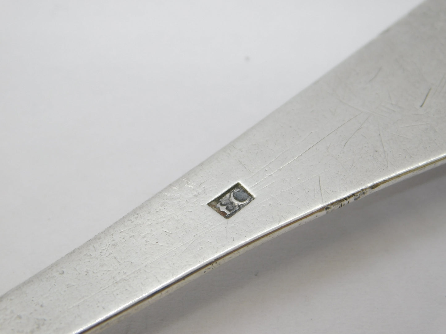 18th Century Channel Islands Sterling Silver Trefid Spoon Antique c1720 Jersey